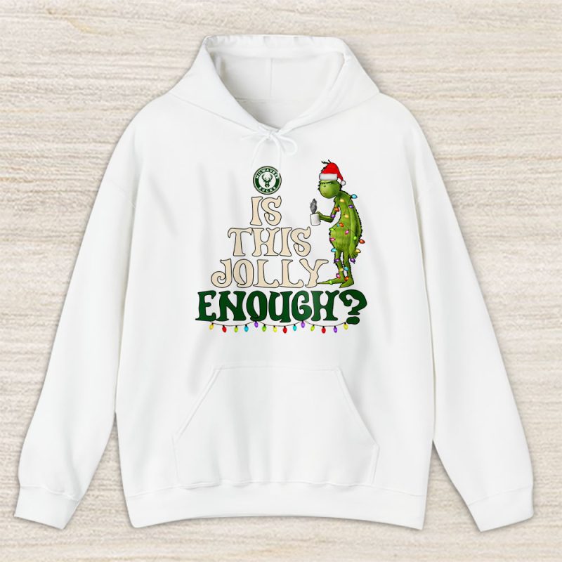 Milwaukee Bucks Merry Christmas NBA Gift For Fan Cute Grinch Unisex Hoodie TAS21460