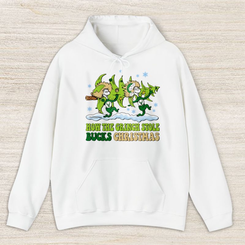 Milwaukee Bucks Merry Christmas NBA Gift For Fan Cute Grinch Unisex Hoodie TAS21800