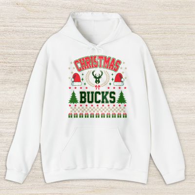 Milwaukee Bucks Merry Christmas NBA Gift For Fan Cute Santa Hohoho Unisex Hoodie TAS21803