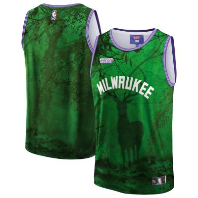 Milwaukee Bucks NBA & KidSuper Studios by Hometown Jersey - Green