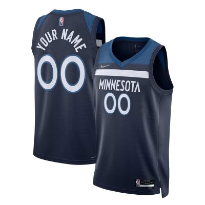 Minnesota Timberwolves 2021/22 Diamond Swingman Custom Jersey - Icon Edition - Navy