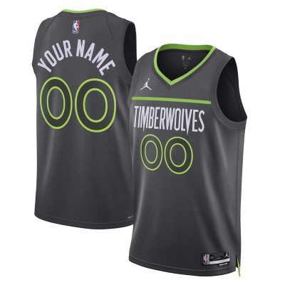 Minnesota Timberwolves 2022/23 Swingman Custom Jersey - Statement Edition - Black