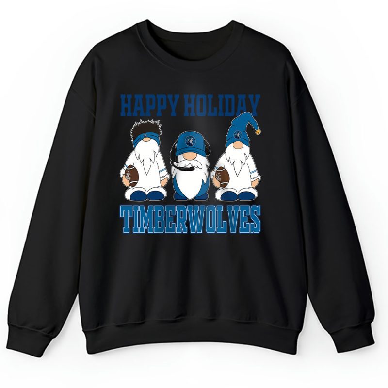 Minnesota Timberwolves Merry Christmas NBA Gift For Fan Christmas Gnomes Unisex Sweatshirt TAH21467