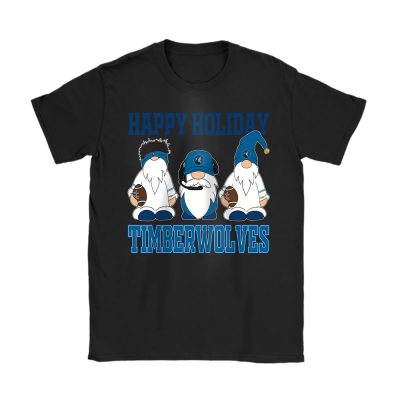 Minnesota Timberwolves Merry Christmas NBA Gift For Fan Christmas Gnomes Unisex T-Shirt Cotton Tee TAT21467