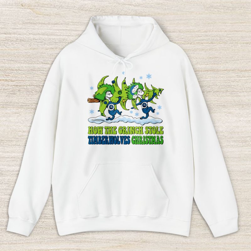 Minnesota Timberwolves Merry Christmas NBA Gift For Fan Cute Grinch Unisex Hoodie TAS21808