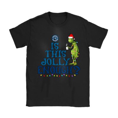 Minnesota Timberwolves Merry Christmas NBA Gift For Fan Cute Grinch Unisex T-Shirt Cotton Tee TAT21466