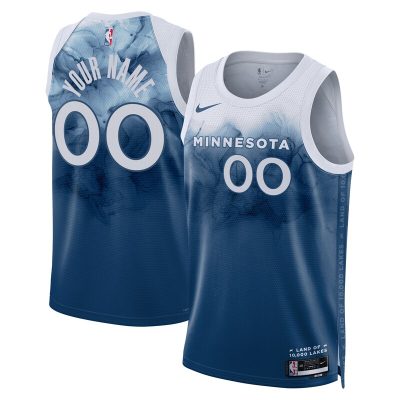 Minnesota Timberwolves Unisex 2023/24 Custom Swingman Jersey - Blue - City Edition