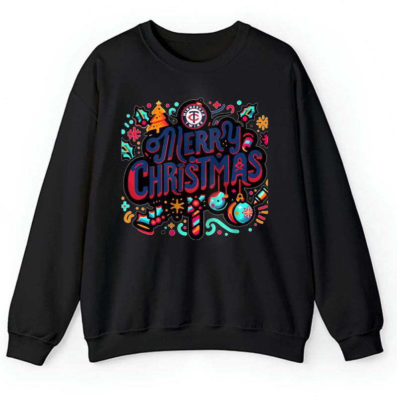 Minnesota Twins Merry Christmas MLB Gift For Fan Christmas Funny Unisex Sweatshirt TAH21468