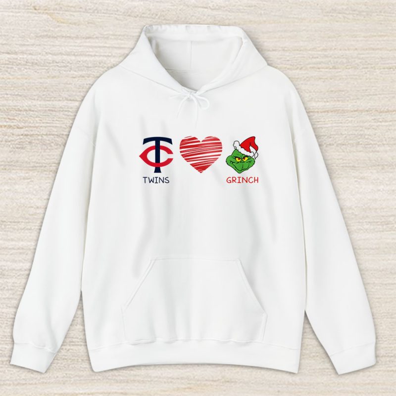 Minnesota Twins Merry Christmas MLB Gift For Fan Cute Grinch Unisex Hoodie TAS21814