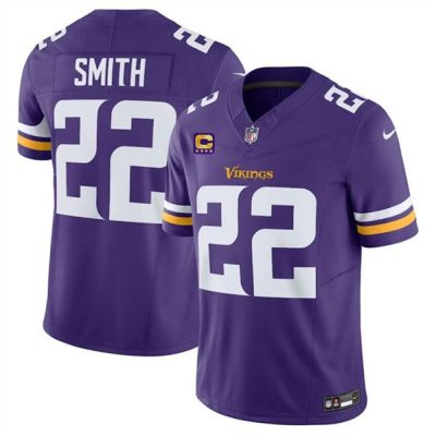 Minnesota Vikings #22 Harrison Smith Purple 2024 F.U.S.E. With 4-Star C Patch Vapor Untouchable Limited Stitched Jersey