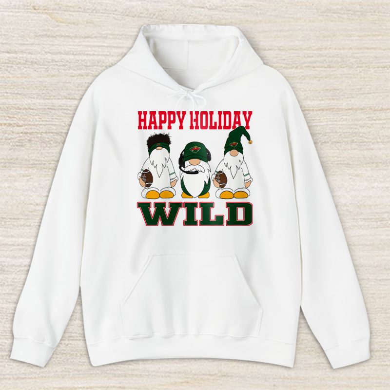 Minnesota Wild Merry Christmas NHL Gift For Fan Christmas Gnomes Unisex Hoodie TAS21474