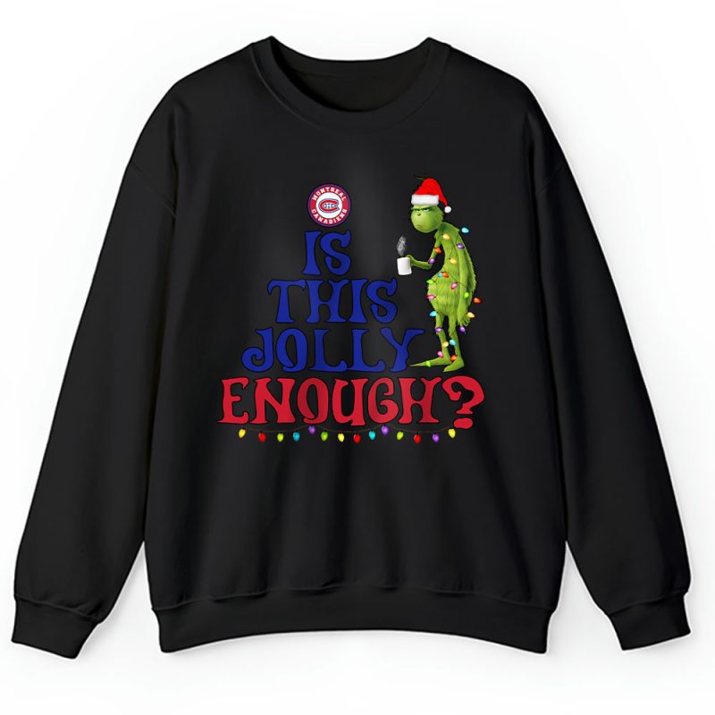 Montreal Canadiens Merry Christmas NHL Gift For Fan Cute Grinch Unisex Sweatshirt TAH21448