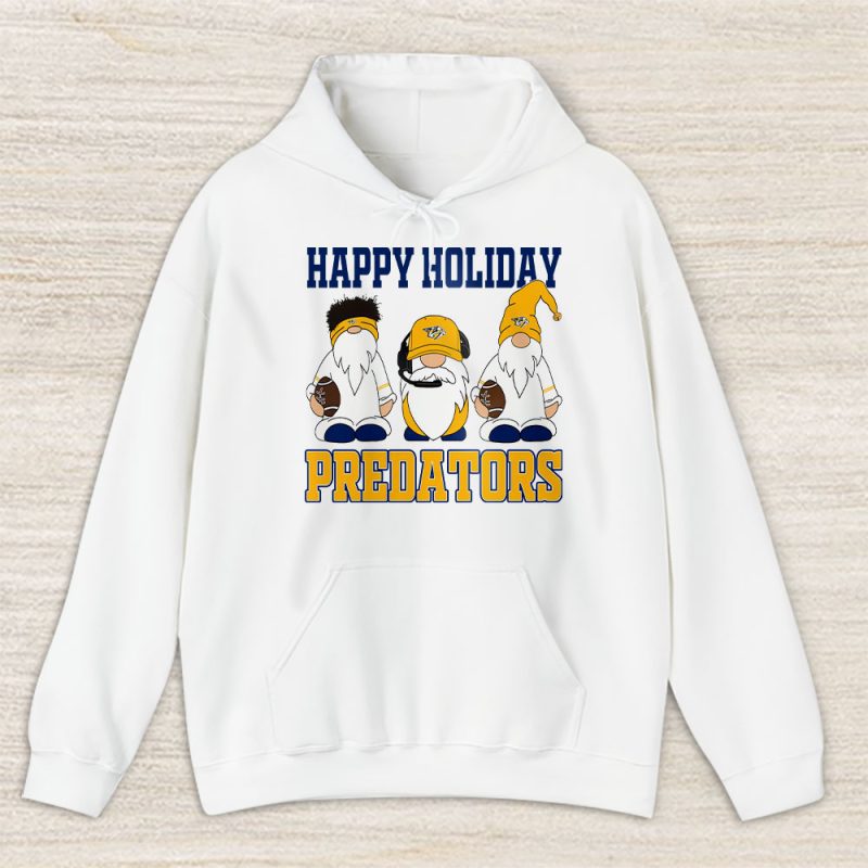 Nashville Predators Merry Christmas NHL Gift For Fan Christmas Gnomes Unisex Hoodie TAS21485