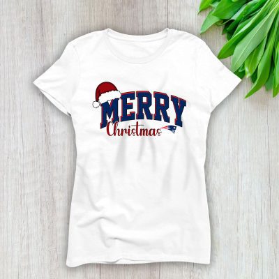 New England Patriots Merry Christmas NFL Gift For Fan Christmas Funny Lady T-Shirt Women Tee LTL20921