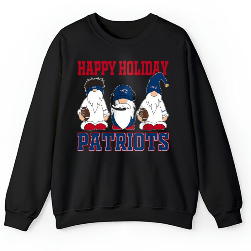 New England Patriots Merry Christmas NFL Gift For Fan Christmas Gnomes Unisex Sweatshirt TAH20925