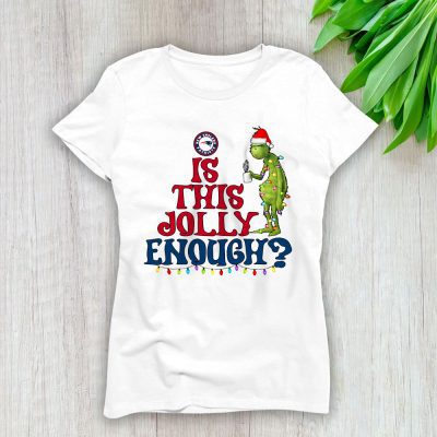 New England Patriots Merry Christmas NFL Gift For Fan Cute Grinch Lady T-Shirt Women Tee LTL20924