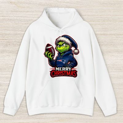 New England Patriots Merry Christmas NFL Gift For Fan Cute Grinch Unisex Hoodie TAS20910