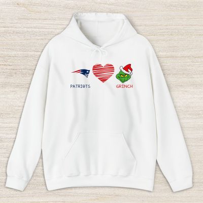 New England Patriots Merry Christmas NFL Gift For Fan Cute Grinch Unisex Hoodie TAS20933