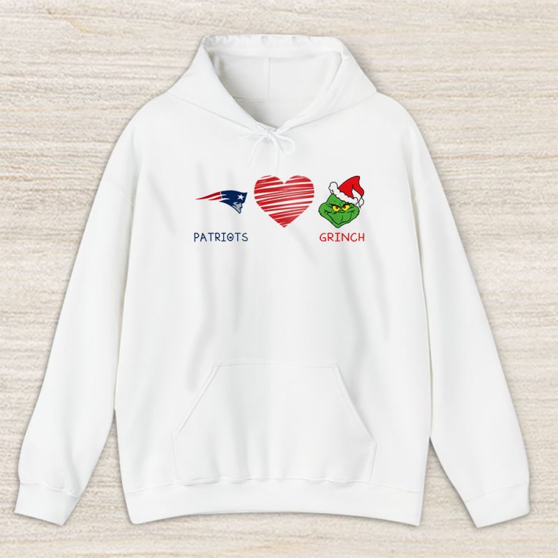 New England Patriots Merry Christmas NFL Gift For Fan Cute Grinch Unisex Hoodie TAS20933