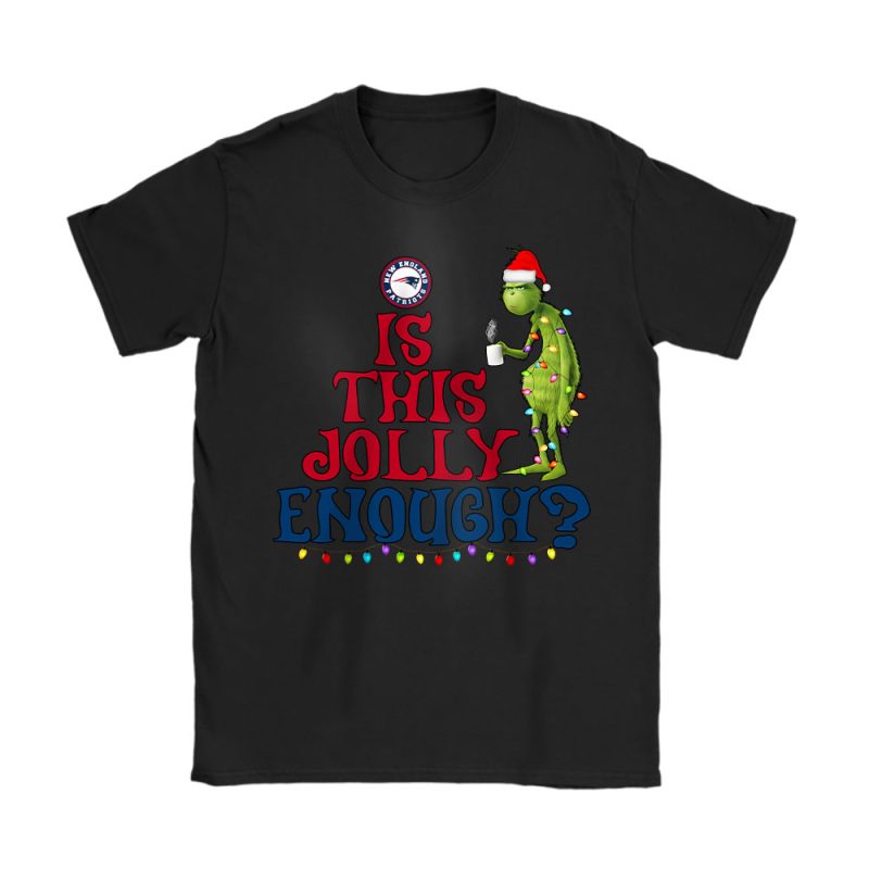 New England Patriots Merry Christmas NFL Gift For Fan Cute Grinch Unisex T-Shirt Cotton Tee TAT20924