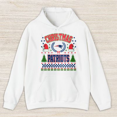 New England Patriots Merry Christmas NFL Gift For Fan Cute Santa Hohoho Unisex Hoodie TAS20936