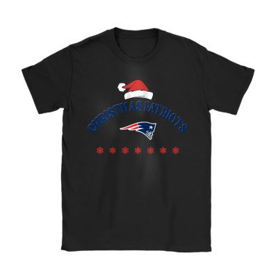 New England Patriots Merry Christmas NFL Gift For Fan Cute Santa Hohoho Unisex T-Shirt Cotton Tee TAT20935