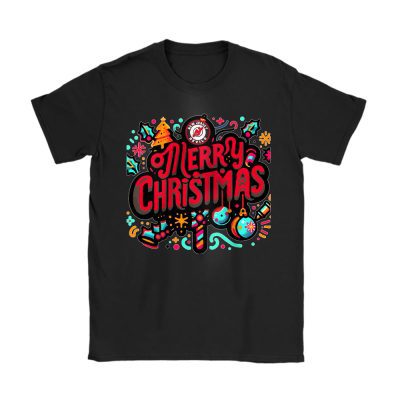 New Jersey Devils Merry Christmas NHL Gift For Fan Christmas Funny Unisex T-Shirt Cotton Tee TAT21475