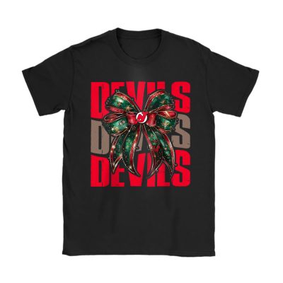 New Jersey Devils Merry Christmas NHL Gift For Fan Christmas Funny Unisex T-Shirt Cotton Tee TAT21476