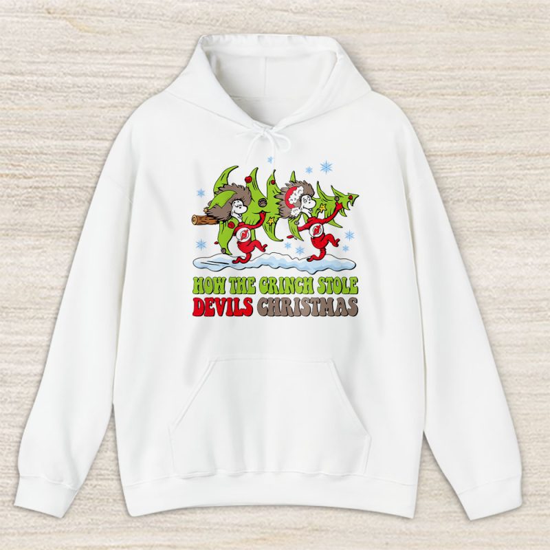 New Jersey Devils Merry Christmas NHL Gift For Fan Cute Grinch Unisex Hoodie TAS21820