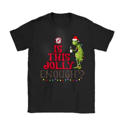 New Jersey Devils Merry Christmas NHL Gift For Fan Cute Grinch Unisex T-Shirt Cotton Tee TAT21477