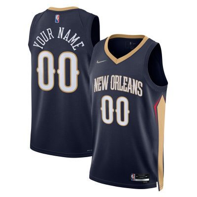 New Orleans Pelicans 2021/22 Diamond Swingman Custom Jersey - Icon Edition - Navy