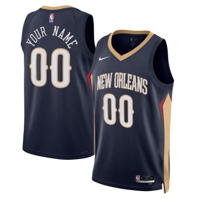 New Orleans Pelicans 2022/23 Swingman Custom Jersey Navy - Icon Edition