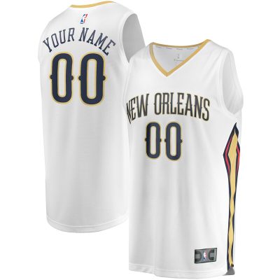 New Orleans Pelicans Custom Fast Break Jersey - Association Edition - White