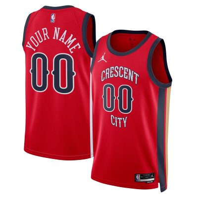 New Orleans Pelicans Swingman Custom Jersey - Red - Statement Edition