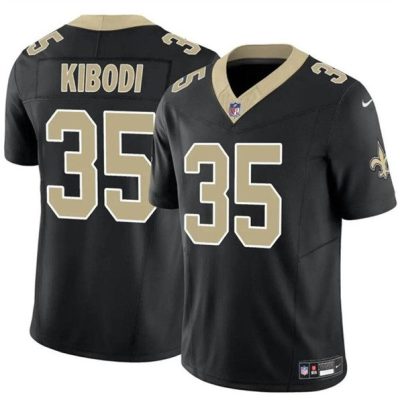 New Orleans Saints #35 Jacob Kibodi Black F.U.S.E. Vapor Limited Football Stitched Jersey