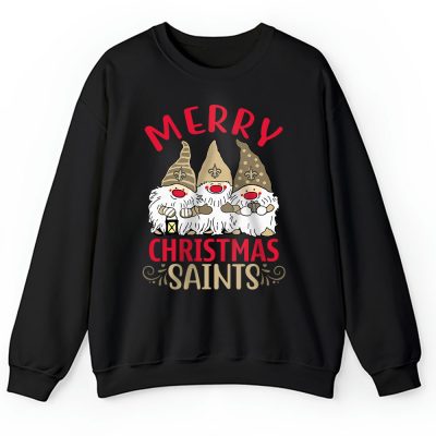 New Orleans Saints Merry Christmas NFL Gift For Fan Christmas Gnomes Unisex Sweatshirt TAH20954