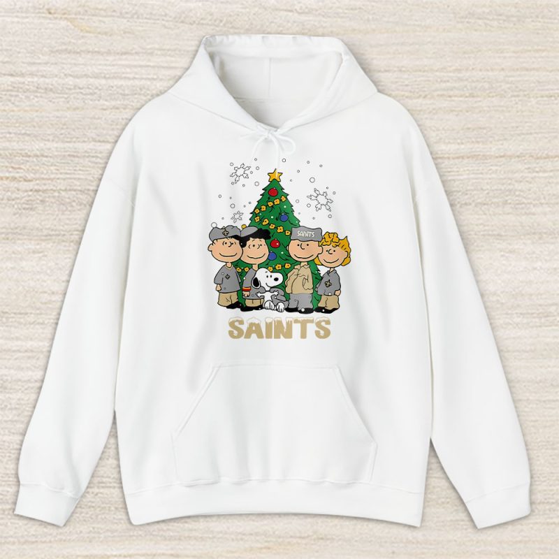 New Orleans Saints Merry Christmas NFL Gift For Fan Christmas Snoopy And Friends Unisex Hoodie TAS20961