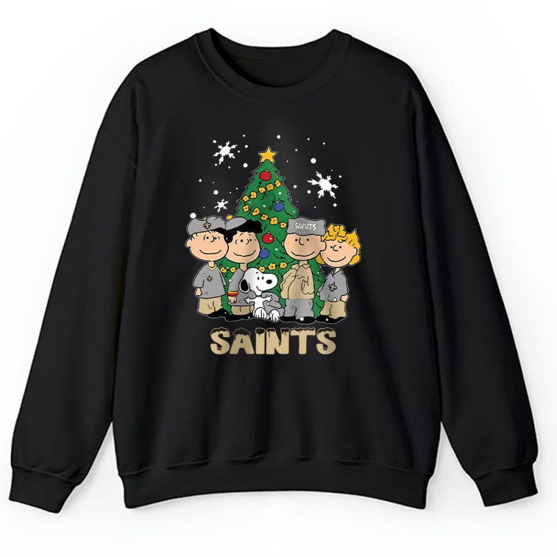 New Orleans Saints Merry Christmas NFL Gift For Fan Christmas Snoopy And Friends Unisex Sweatshirt TAH20961