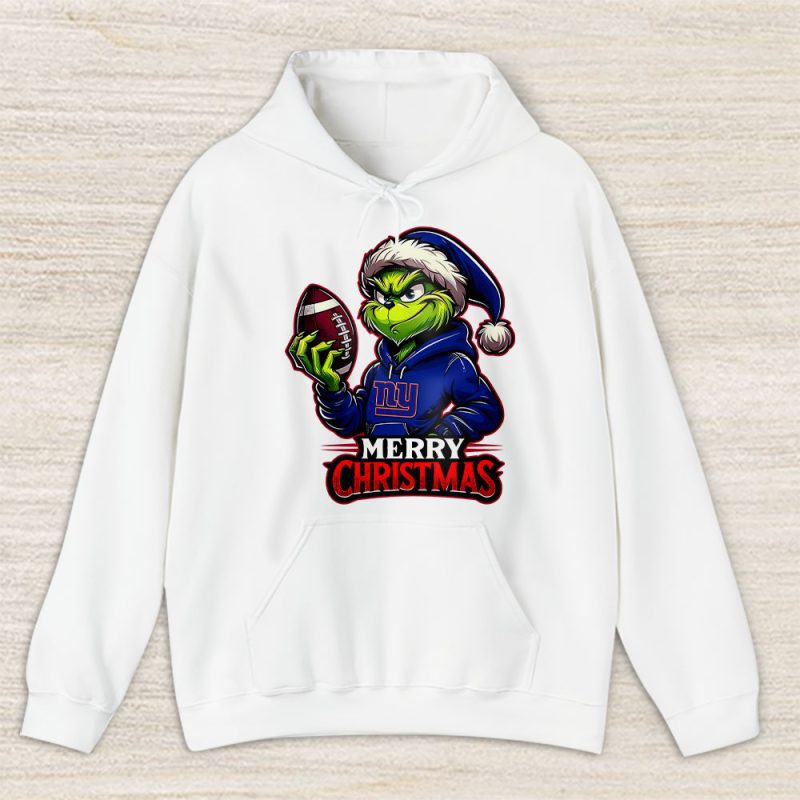 New York Giants Merry Christmas NFL Gift For Fan Cute Grinch Unisex Hoodie TAS20980