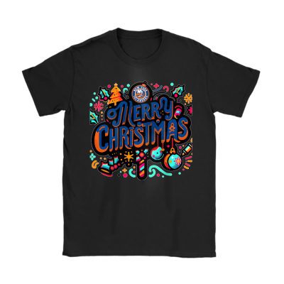 New York Islanders Merry Christmas NHL Gift For Fan Christmas Funny Unisex T-Shirt Cotton Tee TAT21486