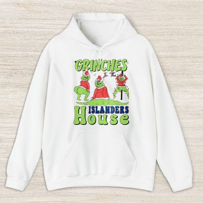 New York Islanders Merry Christmas NHL Gift For Fan Cute Grinch Unisex Hoodie TAS21833