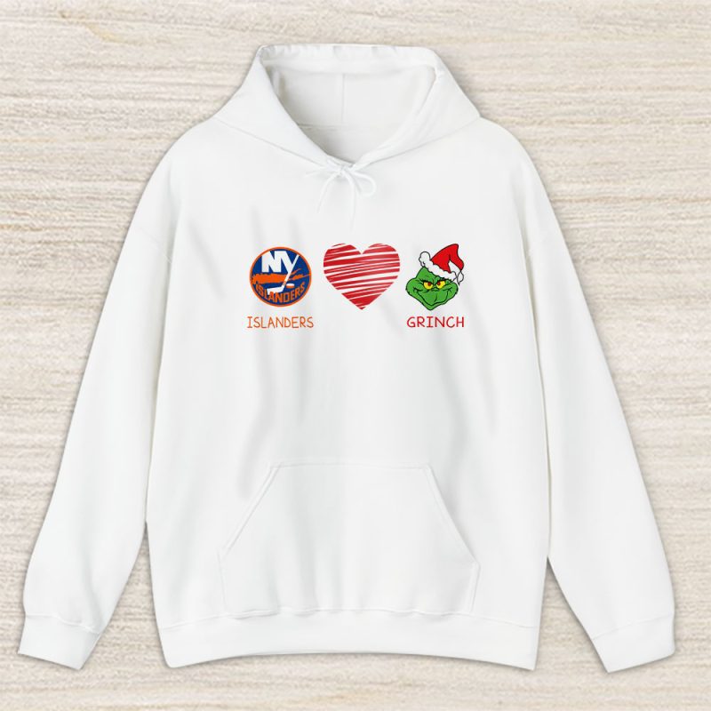 New York Islanders Merry Christmas NHL Gift For Fan Cute Grinch Unisex Hoodie TAS21834