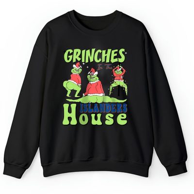 New York Islanders Merry Christmas NHL Gift For Fan Cute Grinch Unisex Sweatshirt TAH21833