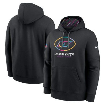 New York Jets 2024 NFL Crucial Catch Club Pullover Hoodie - Black