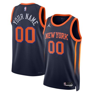 New York Knicks 2022/23 Swingman Custom Jersey - Statement Edition - Navy