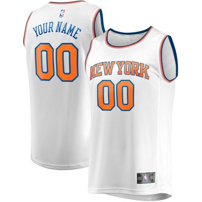 New York Knicks Fast Break Custom Replica Jersey - Association Edition - White