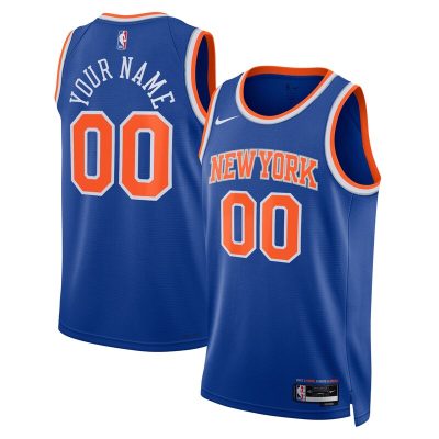 New York Knicks Swingman Custom Jersey Blue - Icon Edition