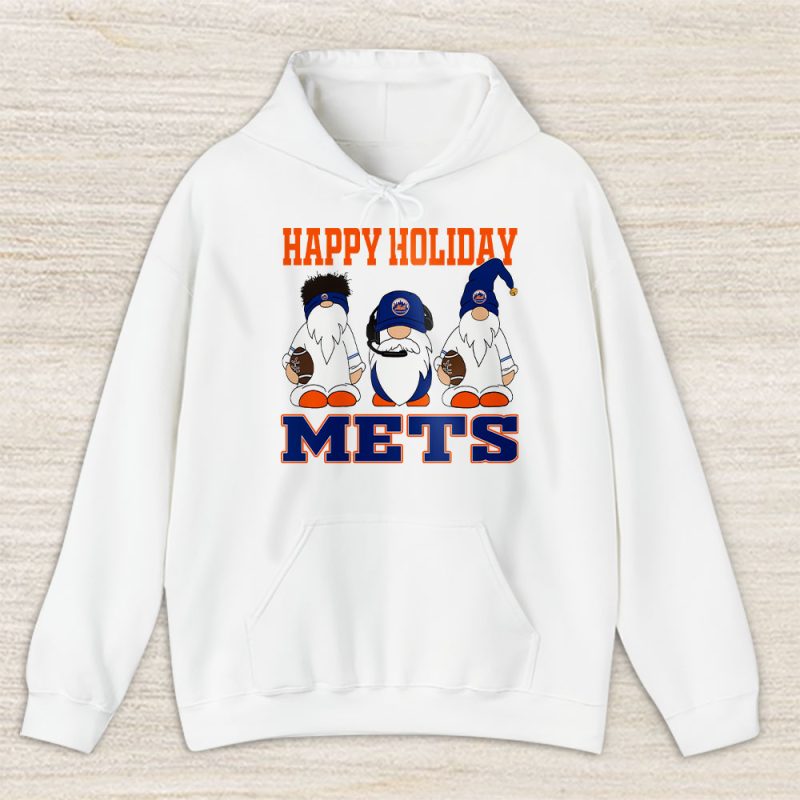 New York Mets Merry Christmas MLB Gift For Fan Christmas Gnomes Unisex Hoodie TAS21495