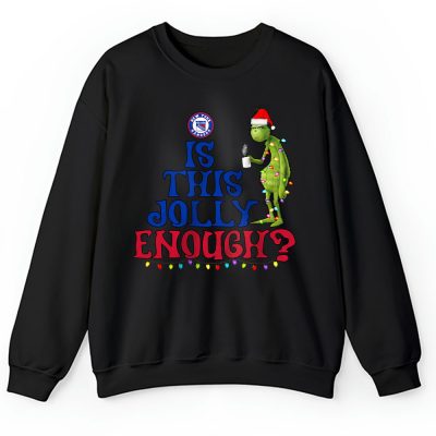 New York Rangers Merry Christmas NHL Gift For Fan Cute Grinch Unisex Sweatshirt TAH21498