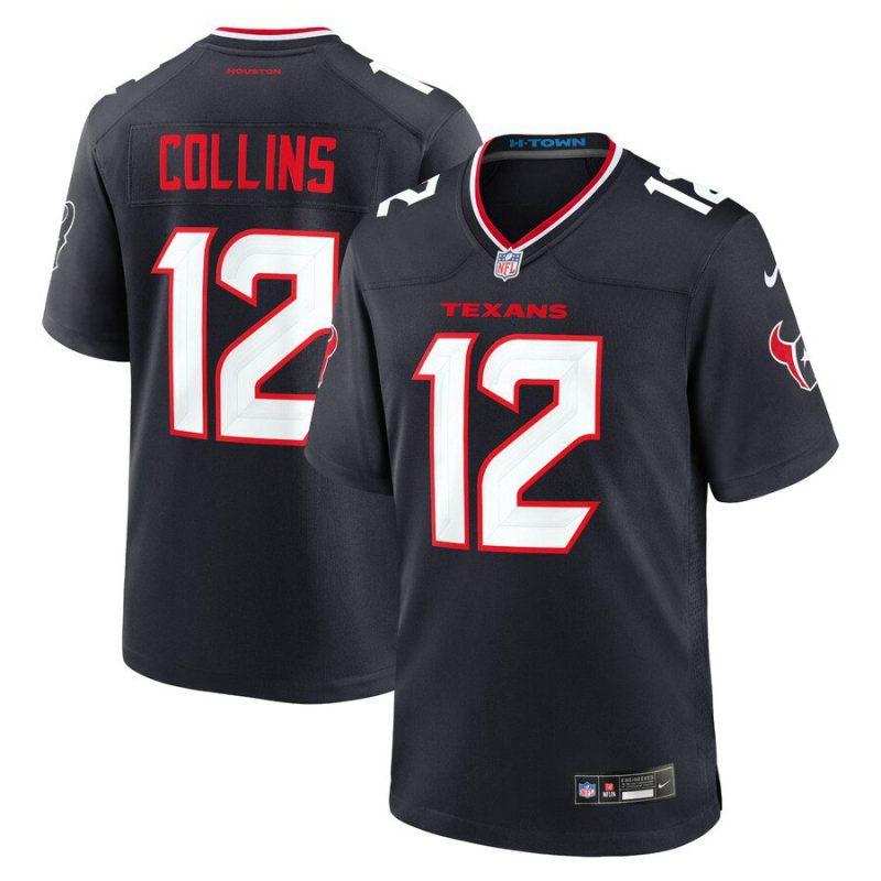 Nico Collins Houston Texans Game Jersey - Navy